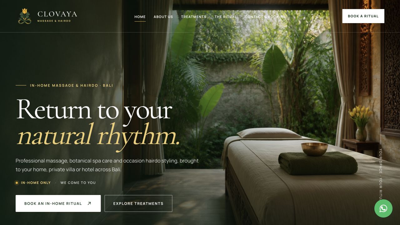 Cuplikan asli website Clovaya